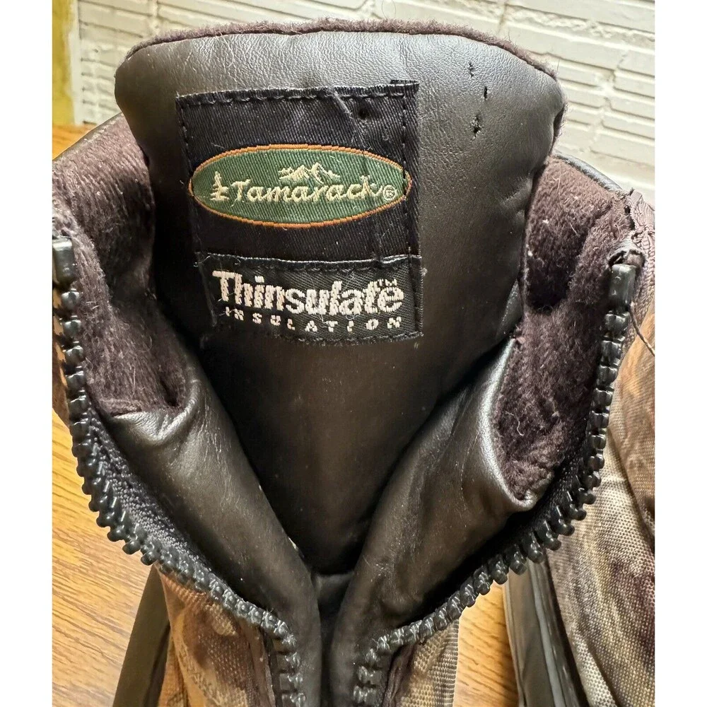 Tamarack  Thinsulate Camouflage SlipOn Zip Hunting Boot Men’s 10‎
